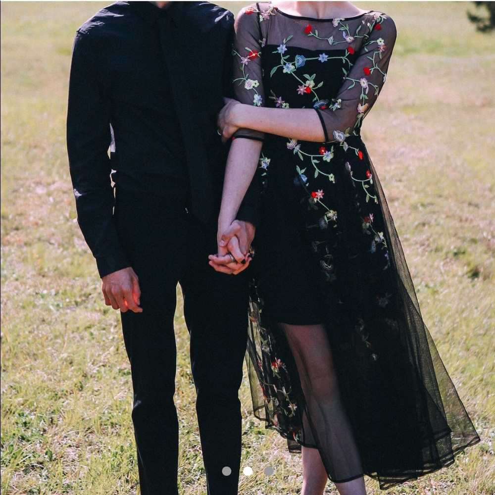 Stunning Floral Embroidered Dress